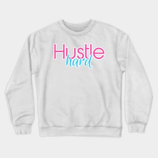 Hustle Hard Miami Vice Pink and Blue Crewneck Sweatshirt